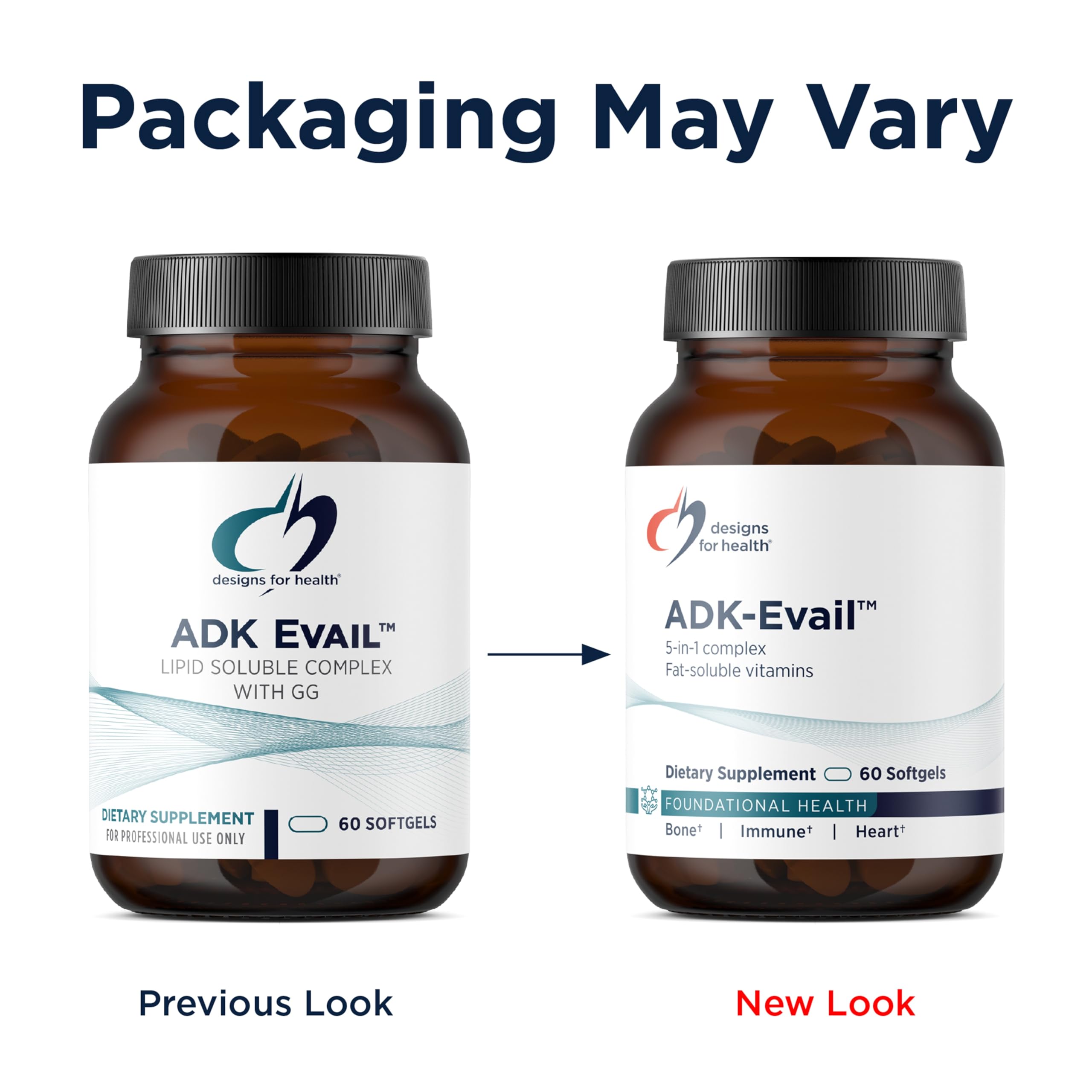 Designs for Health ADK Evail - 5000 IU VIT D3 with Vitamins A, E (Annatto Gamma Delta Tocotrienols), K (K1 + K2) - Fat Soluble Vitamin D Complex - Bone + Immune Support - Non-GMO (60 Softgels) - Image 6