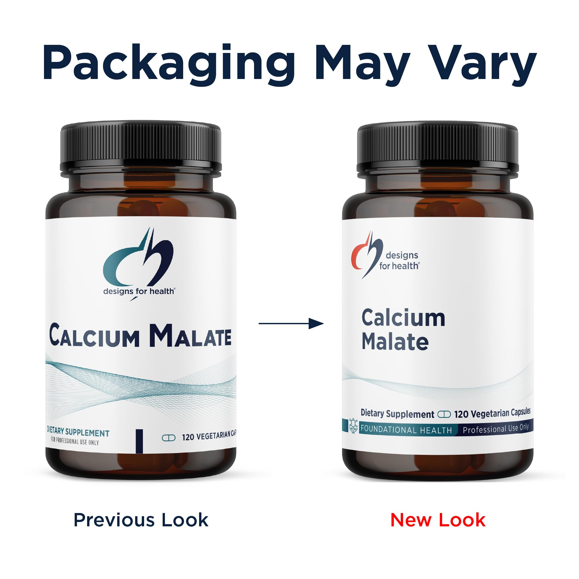 Designs for Health Calcium Malate - 500mg Calcium Malate Chelate + Vitamin D (D3) Bone Support Supplement for Women + Men - Non-GMO (120 Capsules) - Image 4