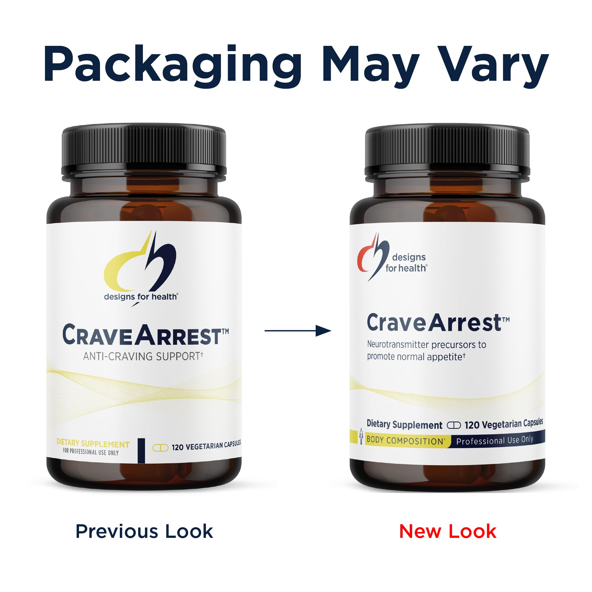 Designs for Health CraveArrest - L-Tyrosine Anti-Craving Support Supplement with 5-HTP, B6, Rhodiola, B12 - Designed for Serotonin + Dopamine Support (120 Capsules) - Image 4