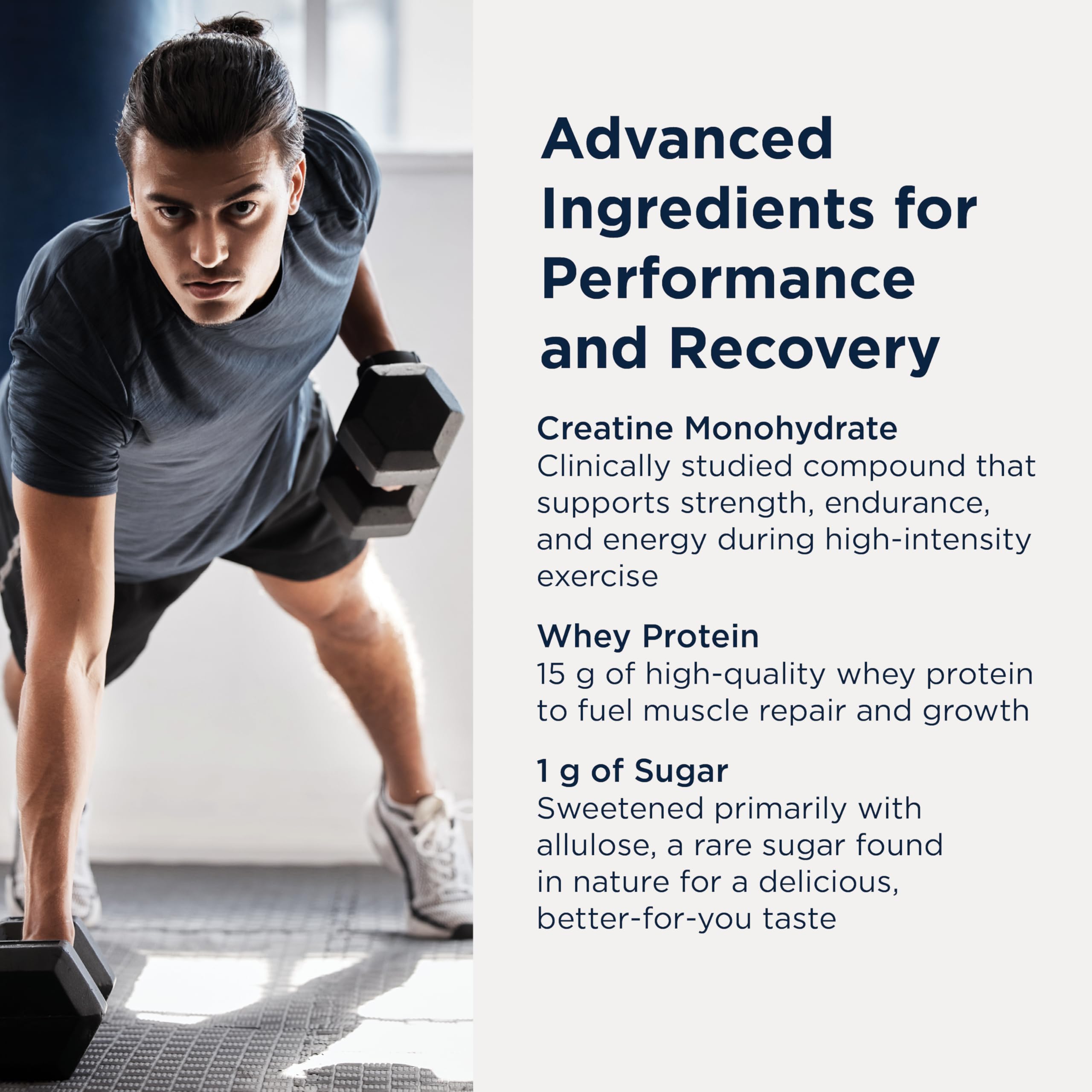 Designs for Health Creatine Whey Boost Bars (12 Bars) | 15 g Whey Protein + Creatine Monohydrate for Energy & Strength – Sweetened with Allulose – Gluten-Free, Vegetarian, Non-GMO, <1 g Sugar - Image 4