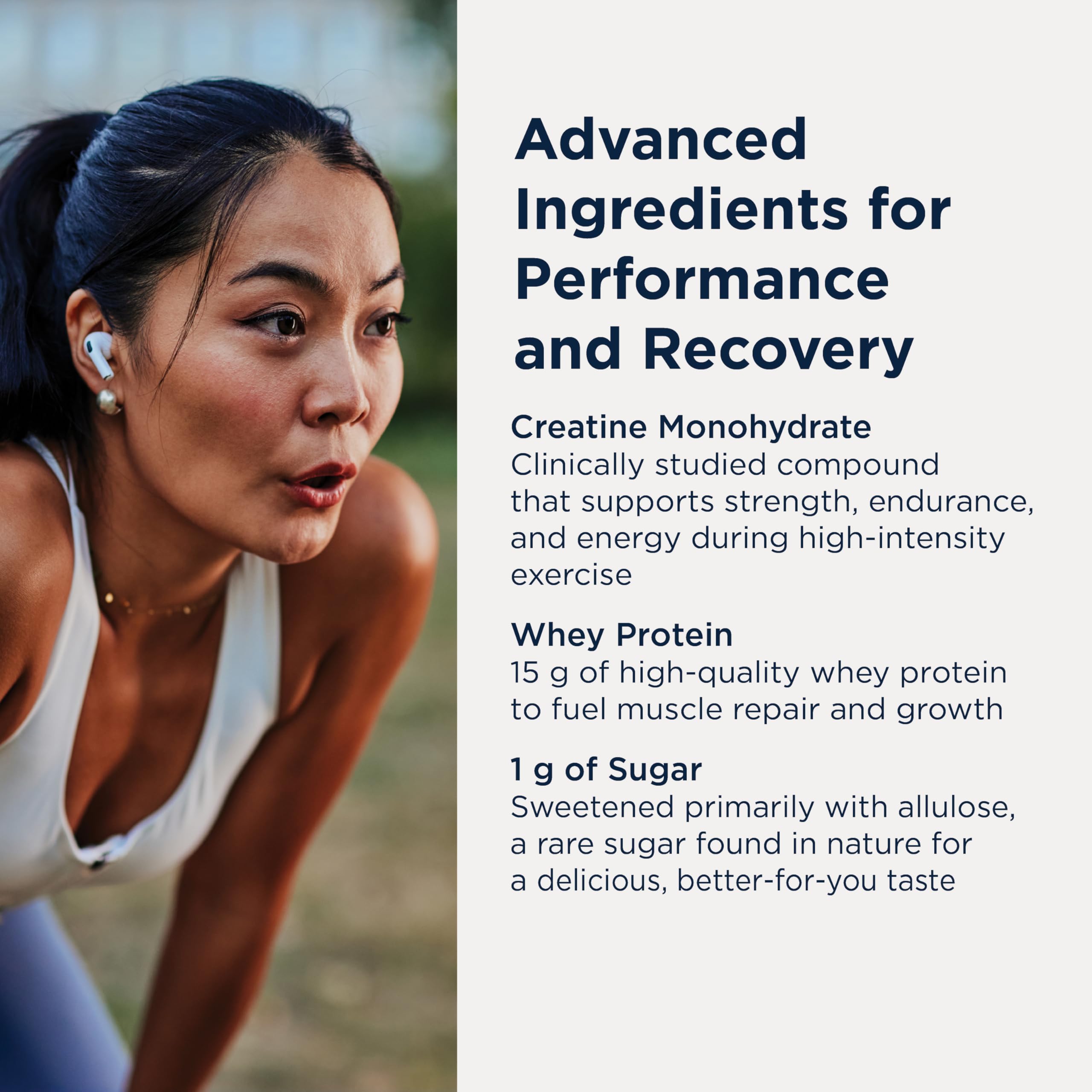 Designs for Health Creatine Whey Boost Bars (12 Bars) | 15 g Whey Protein + Creatine Monohydrate for Energy & Strength – Sweetened with Allulose – Gluten-Free, Vegetarian, Non-GMO, <1 g Sugar - Image 4