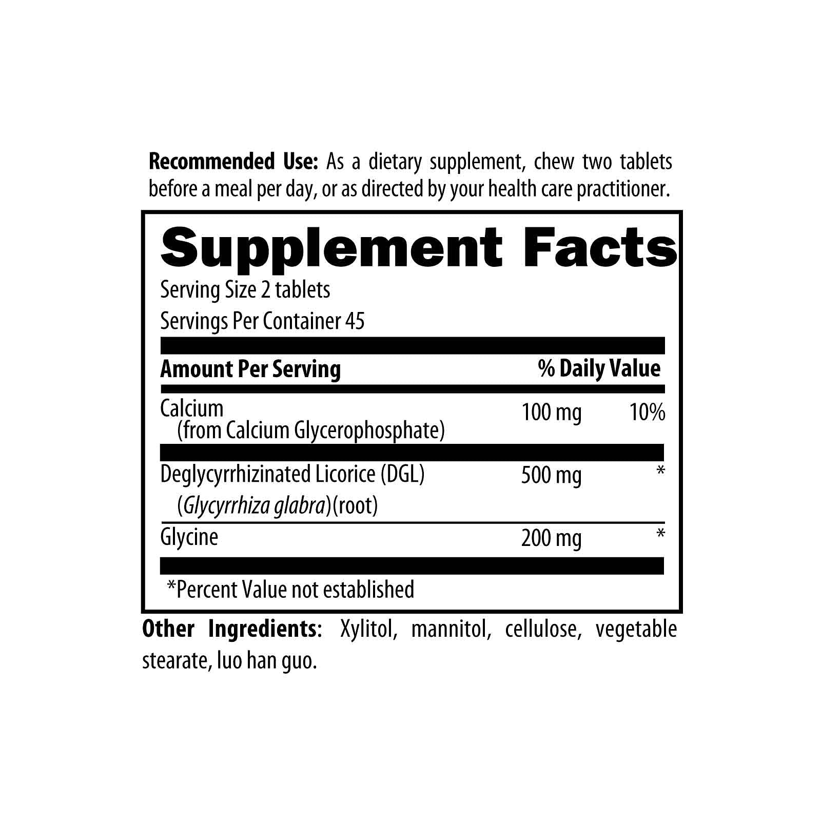 Designs for Health Deglycyrrhizinated Licorice Root Chewables - DGL Synergy 500mg Licorice Supplement to Support Digestion - Pleasant-Tasting, Non-GMO + Sugar Free (90 Chewable Tablets) - Image 3