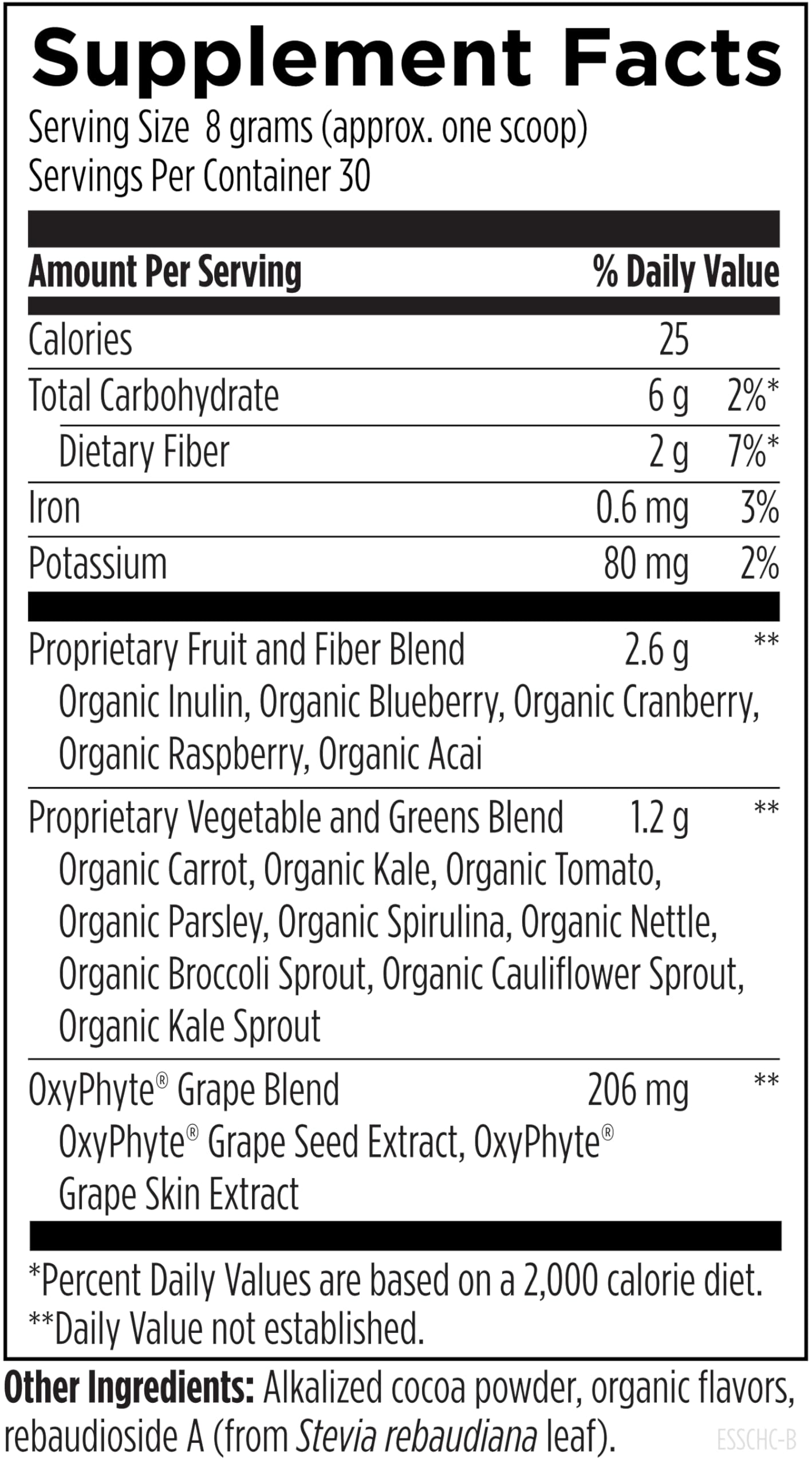 Designs for Health EssentiaGreens and Reds (Chocolate, 30 Servings), Vegan Superfood Powder with Spirulina, Kale & More, for Daily Nutrition and Digestive Health - Image 4