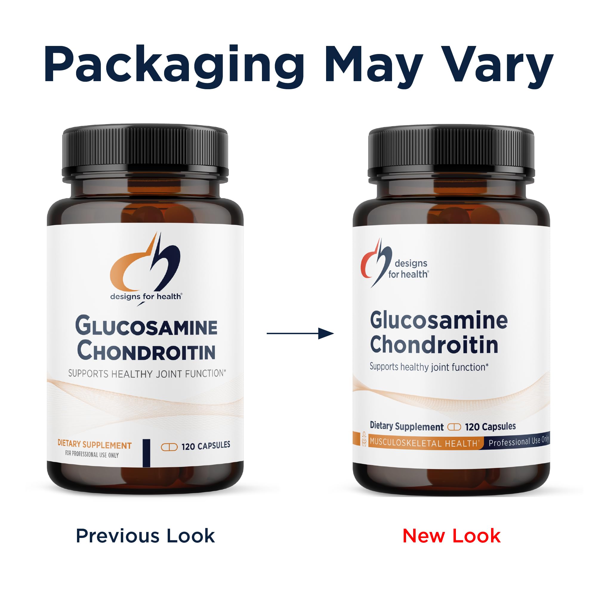 Designs for Health Glucosamine Chondroitin - Glucosamine Sulfate + Chondroitin Sulfate Supplement - Supports Healthy Joint Function (120 Capsules) - Image 4