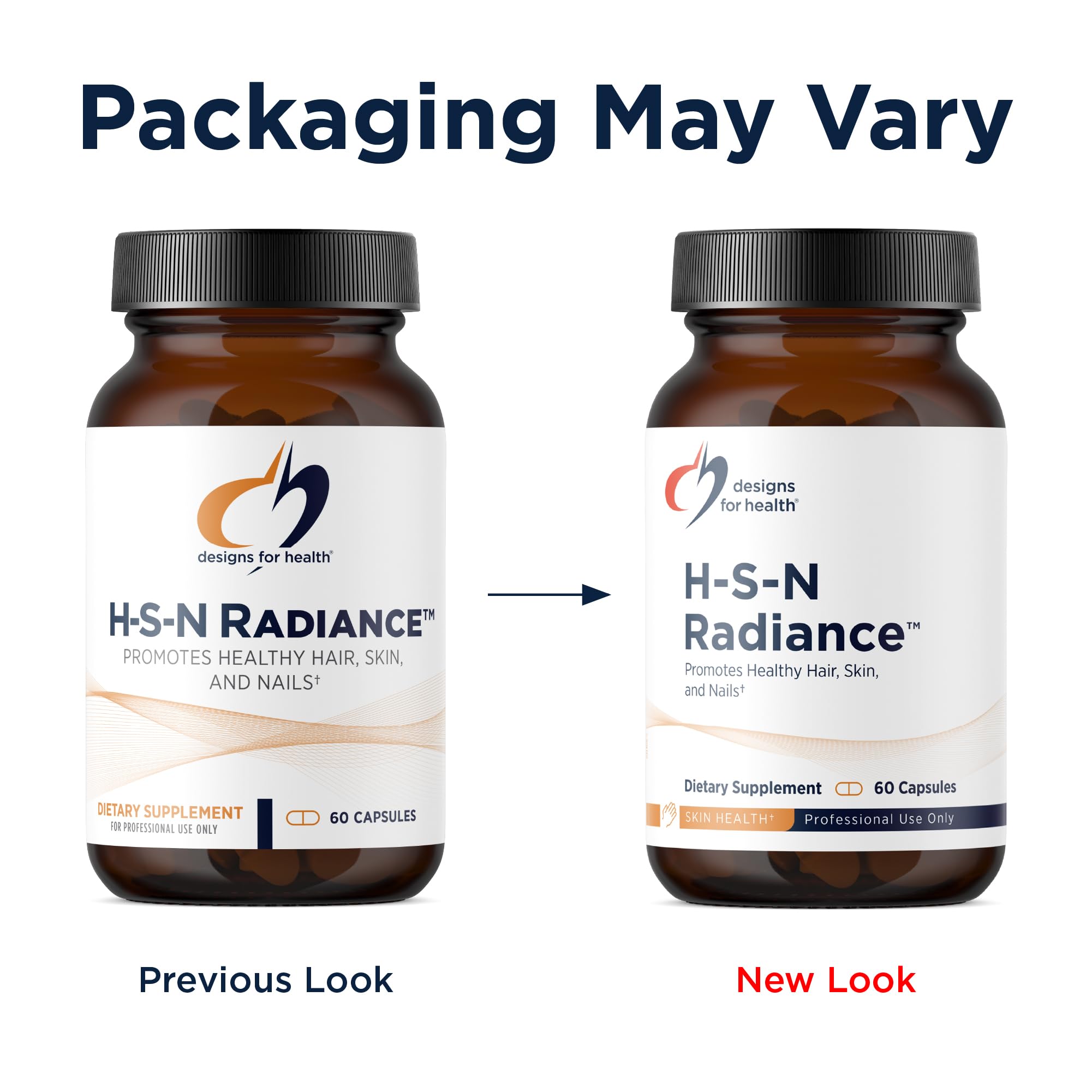 Designs for Health H-S-N Radiance - Hair Skin Nails Vitamins for Women and Men - Promote Healthy Hair, Skin Elasticity & Strong Nails with Vitamin C, Biotin, Keratin & Botanicals (60 Capsules) - Image 6