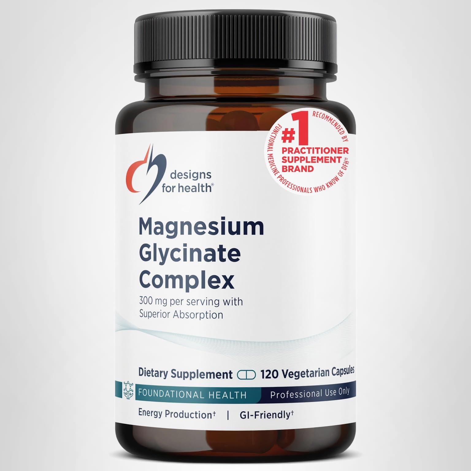Designs for Health Magnesium Glycinate Complex - Chelated Magnesium Bisglycinate + High Absorption Magnesium for Calming & Sleep, Heart Health, Immune Support & Bone Strength - Vegan (120 Capsules) - Image 9