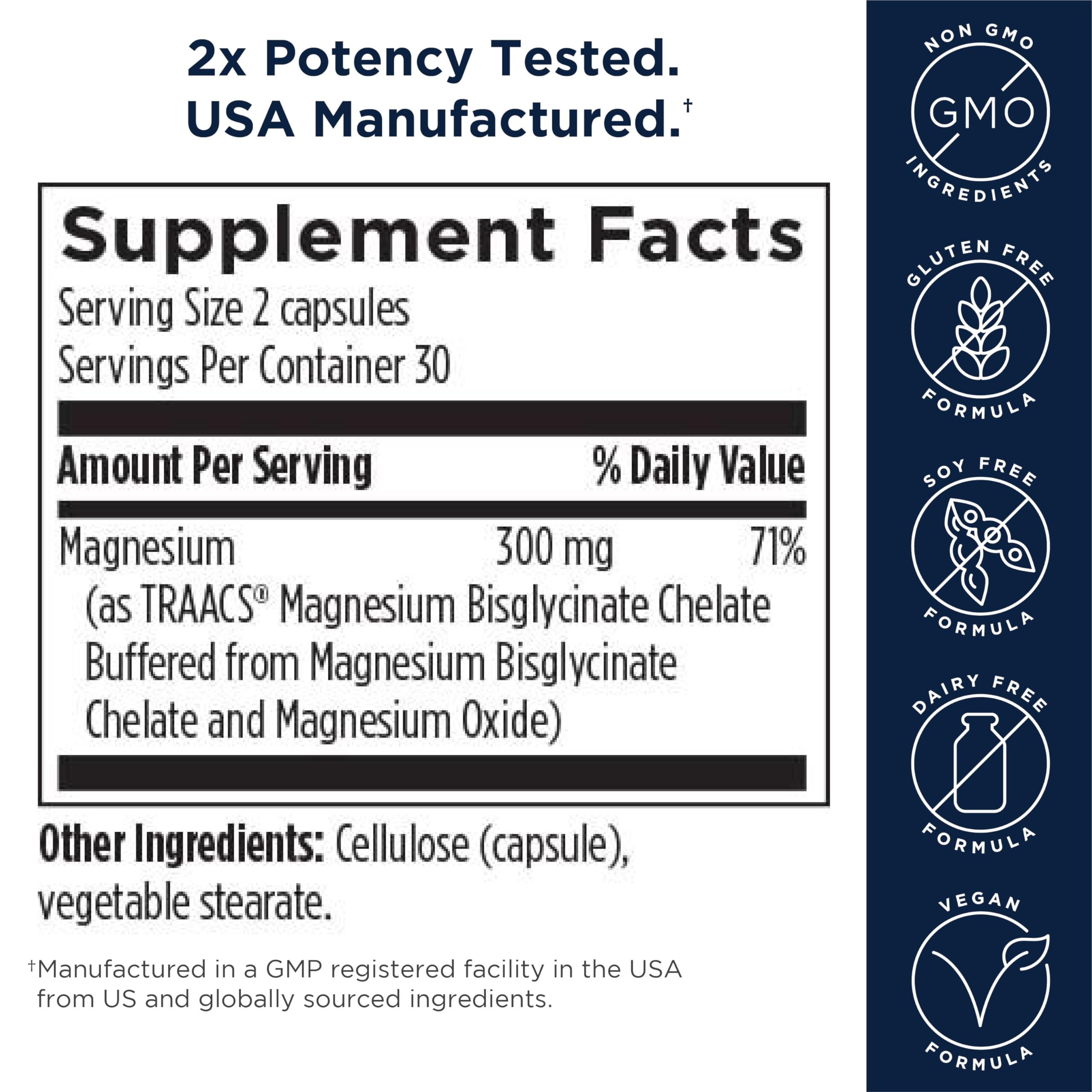 Designs for Health Magnesium & Women's Probiotic Bundle - ProbioMed Women (30 Capsules) Gut Health & Vaginal Probiotic with Magnesium Glycinate Complex (60 Capsules) Superior Absorption Magnesium - Image 5