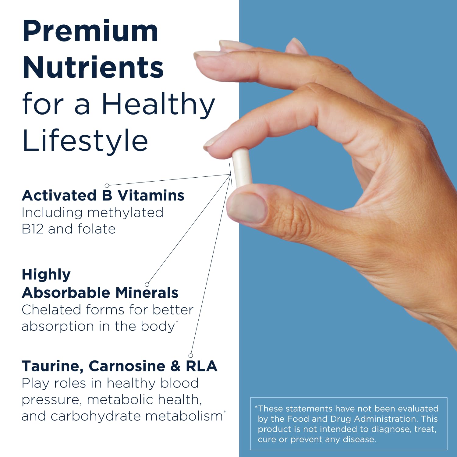 Designs for Health Metabolic Synergy - Multivitamin and Mineral Supplement with Chromium, Zinc, Selenium, R-Lipoic Acid, Vitamins + More (360 Capsules) - Image 3