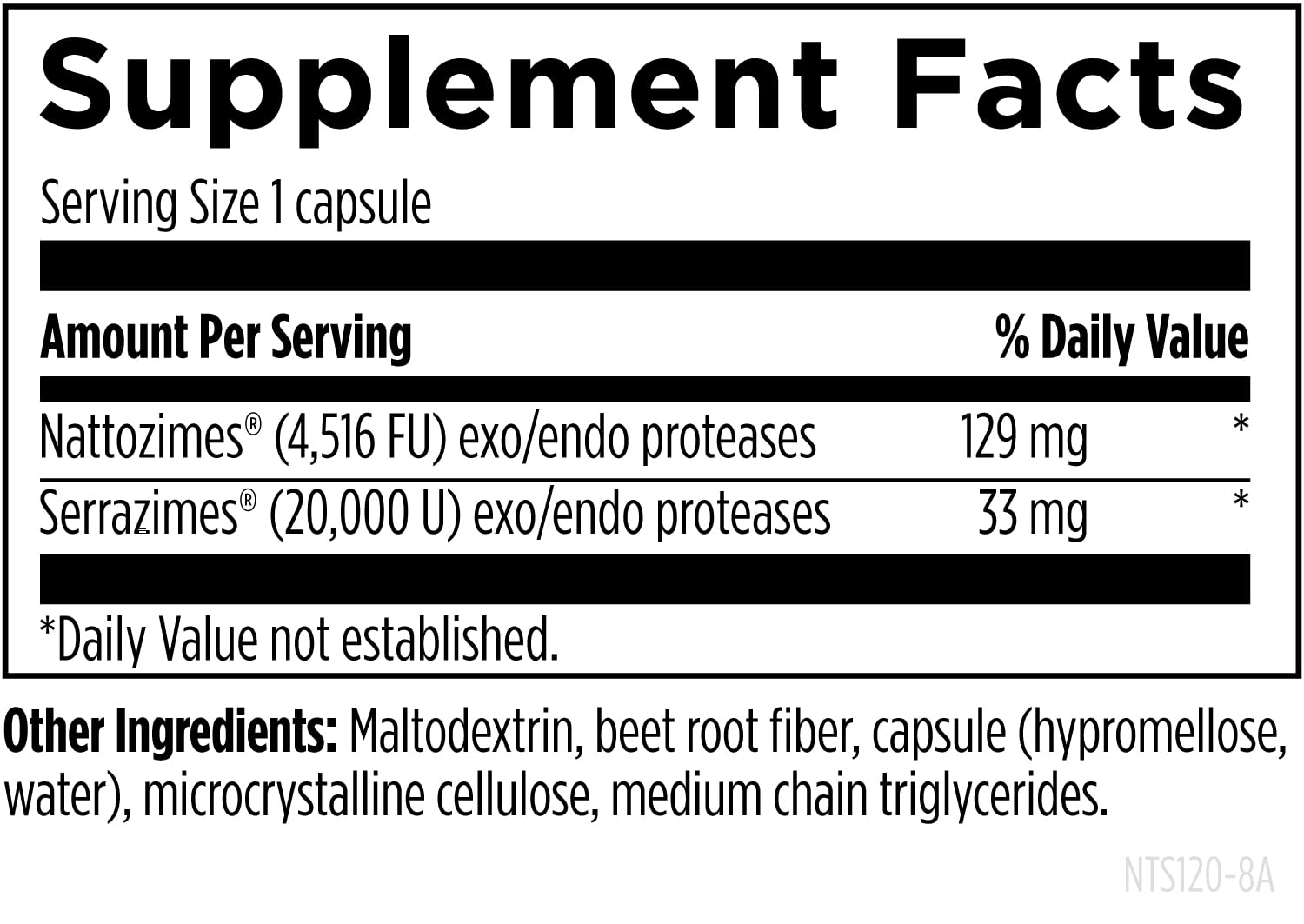 Designs for Health Nattokinase with Serrapeptidase - Natto-Serrazime + Proteolytic Enzymes - Designed to Support a Healthy Circulatory System + Immune Health - Non-GMO Supplement (120 Capsules) - Image 3