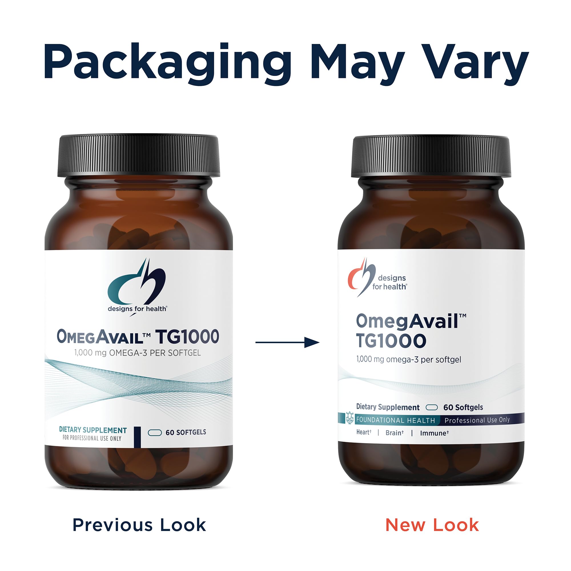 Designs for Health OmegAvail TG1000 - TG (Triglyceride) Fish Oil Supplement with EPA/DHA - Highly Concentrated 1000mg Omega-3 Per Softgel - Natural Lemon Flavor + No Fishy Aftertaste (60 Softgels) - Image 3