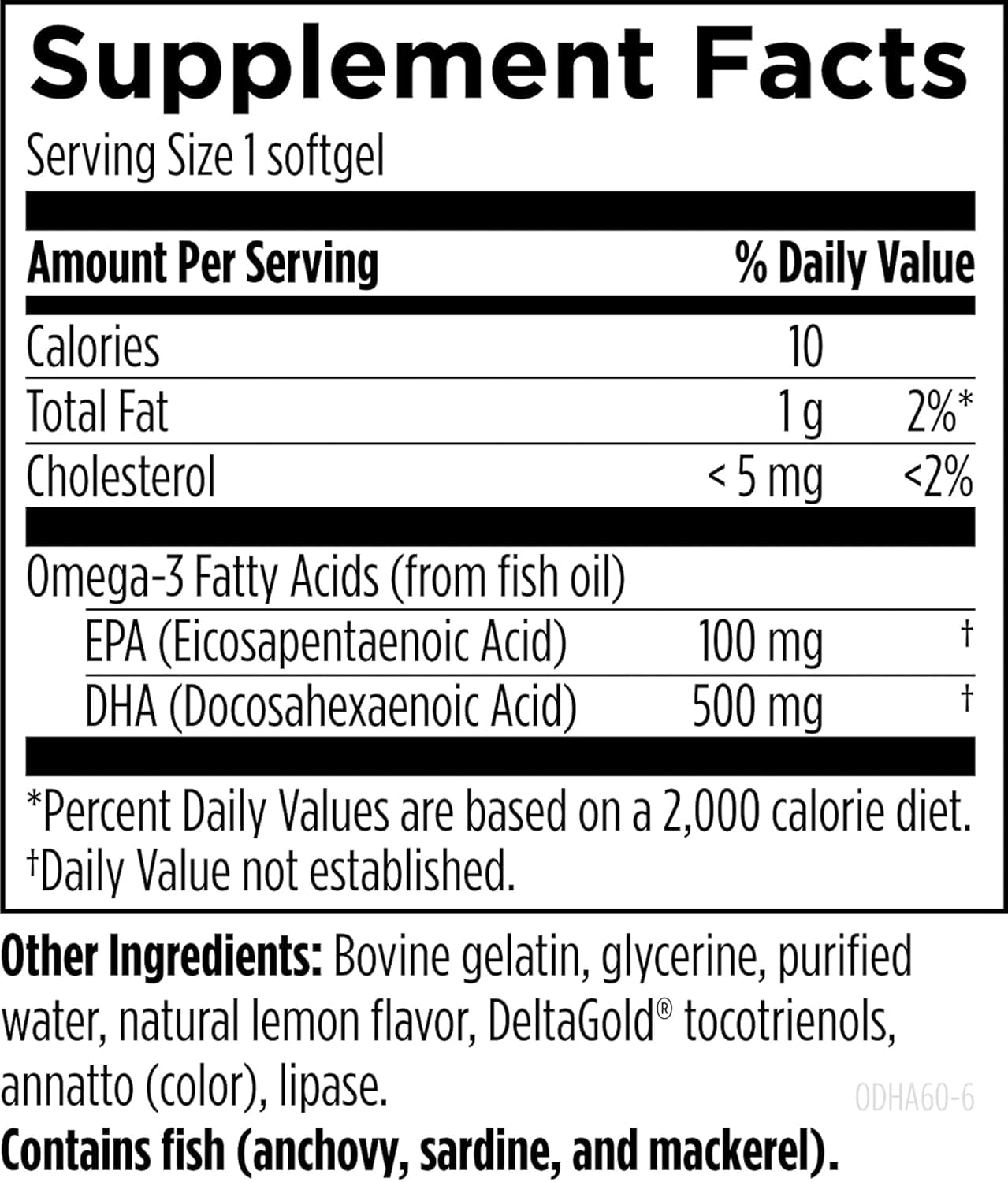 Designs for Health OmegAvail Ultra DHA - Highly Concentrated DHA Triglyceride Fish Oil, TG Fish Oil with 500mg DHA + 100mg EPA - No Fishy Aftertaste (60 Softgels) - Image 3