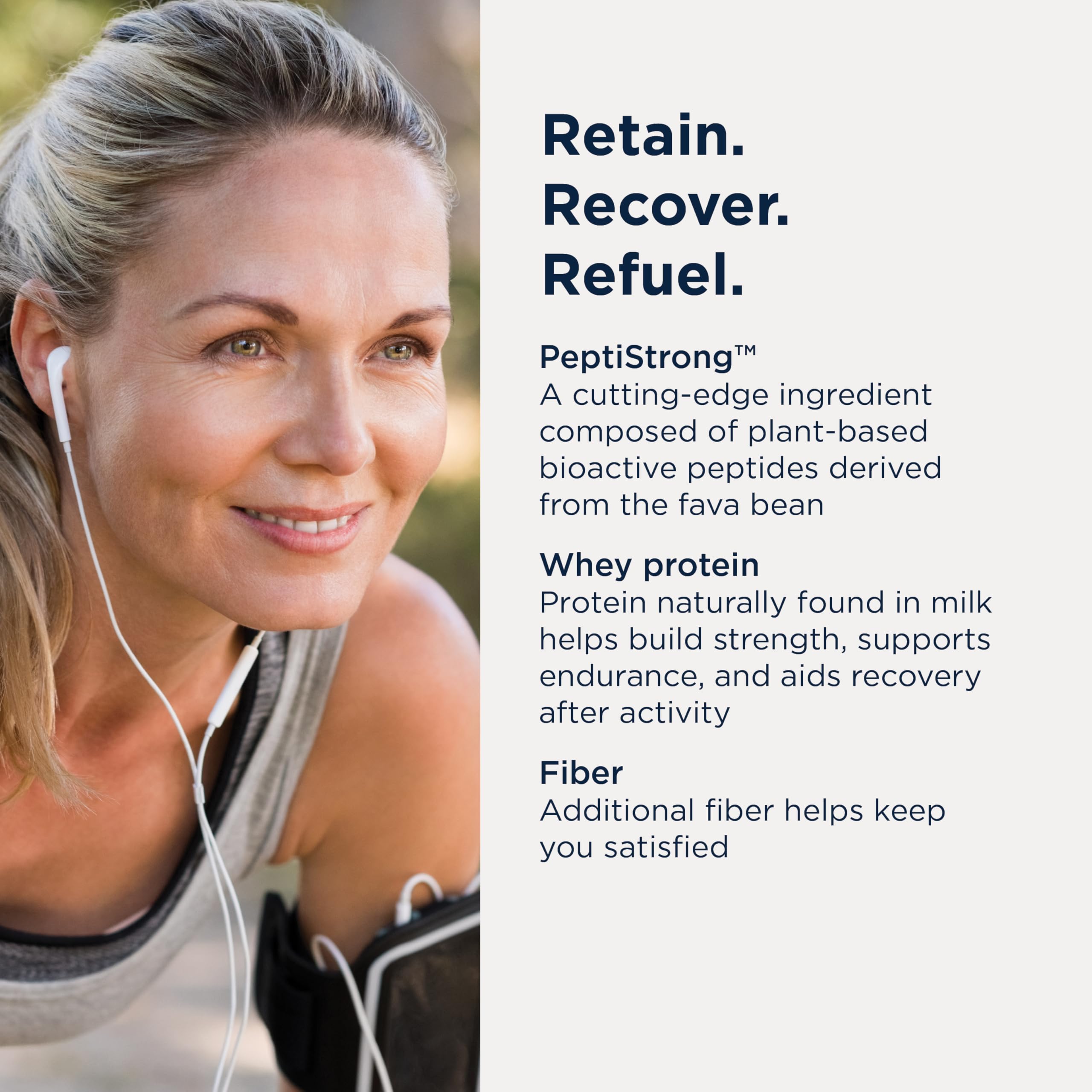 Designs for Health Performance Peptides Bars (12 Bars) | 15 g Whey Protein + 2.4 g PeptiStrong for Muscle & Endurance Support – Sweetened with Allulose – Vegetarian, Gluten-Free, Non-GMO, <1 g Sugar - Image 4