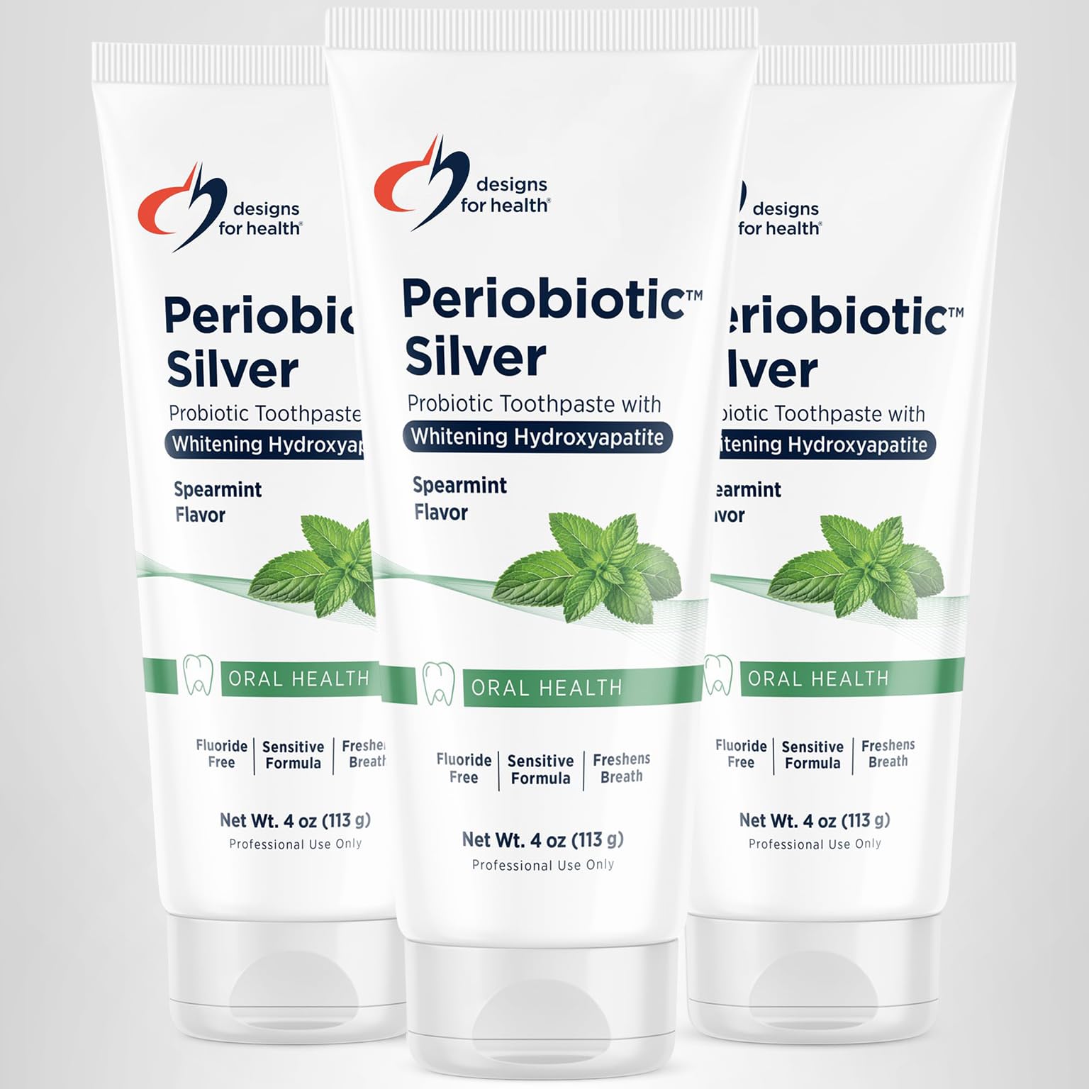 Designs for Health Periobiotic Silver Hydroxyapatite Toothpaste - Fluoride Free Toothpaste with Oral Probiotics with Whitening Hydroxyapatite - Supports Gum Health & Remineralization (4oz Mint) - Image 10