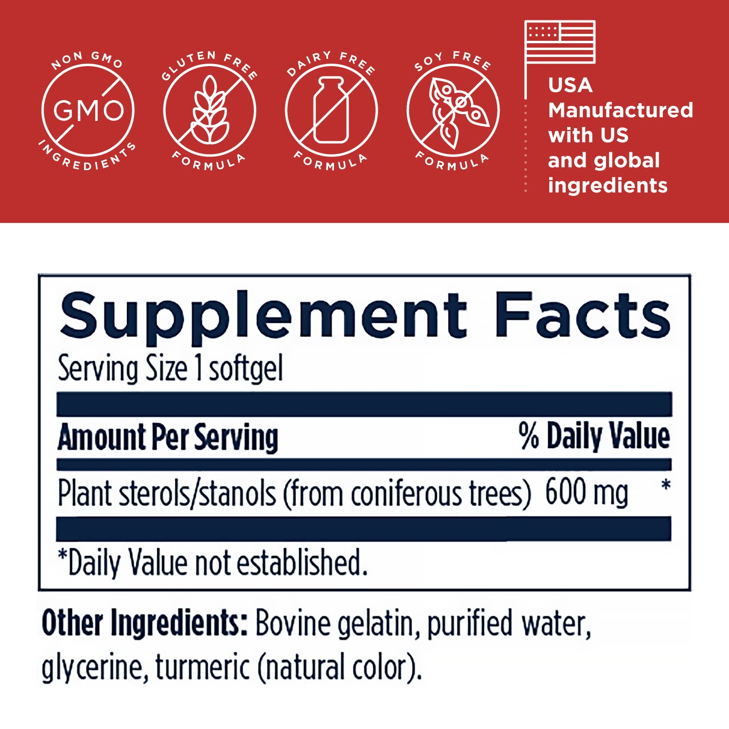 Designs for Health Plant Sterols and Stanols - Foresterol Stanol Sterol Supplement with Beta-Sitosterol from Coniferous Pine - Designed to Help Maintain Healthy Cholesterol Levels (90 Softgels) - Image 3