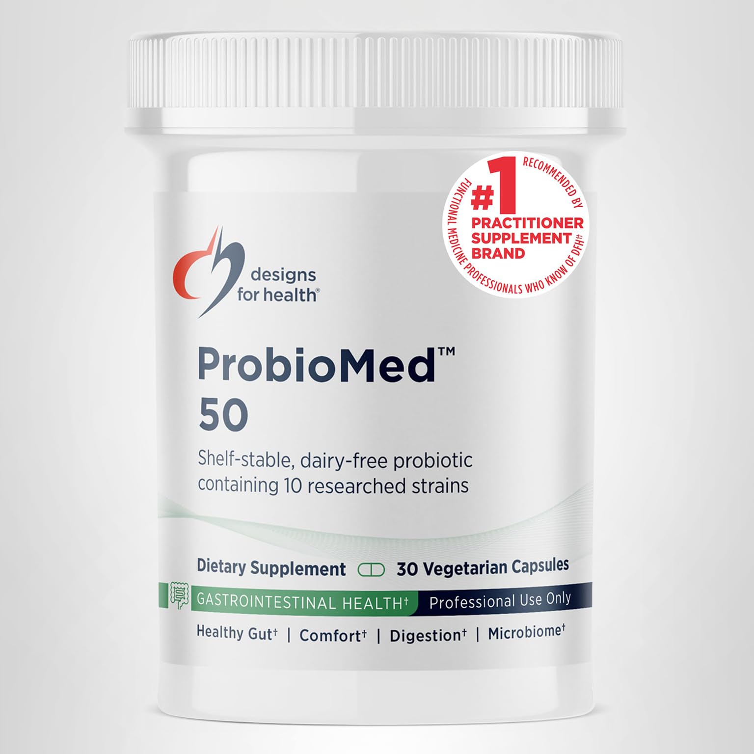 Designs for Health ProbioMed 50 - Probiotics for Digestive Health - 10 Strains with Lactobacillus acidophilus Probiotic + Lactobacillus rhamnosus - Gut Health + Immune Support Supplement (30 Caps) - Image 10