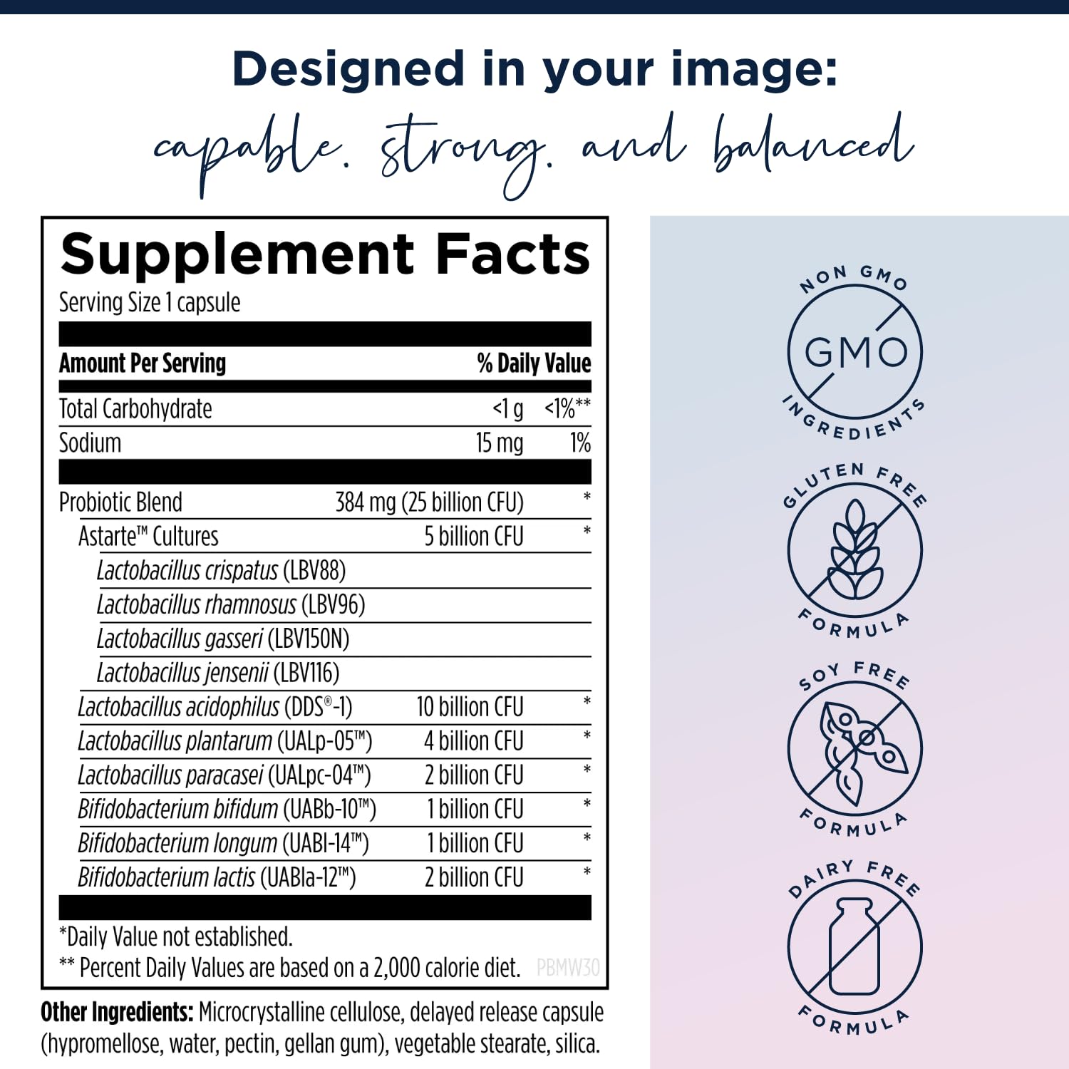 Designs for Health Collagen Powder & Women's Probiotic Bundle - ProbioMed Women (30 Capsules) Gut Health & Vaginal Support Probiotic with Whole Body Collagen (390g) Peptides for Bones, Joint & Skin - Image 4