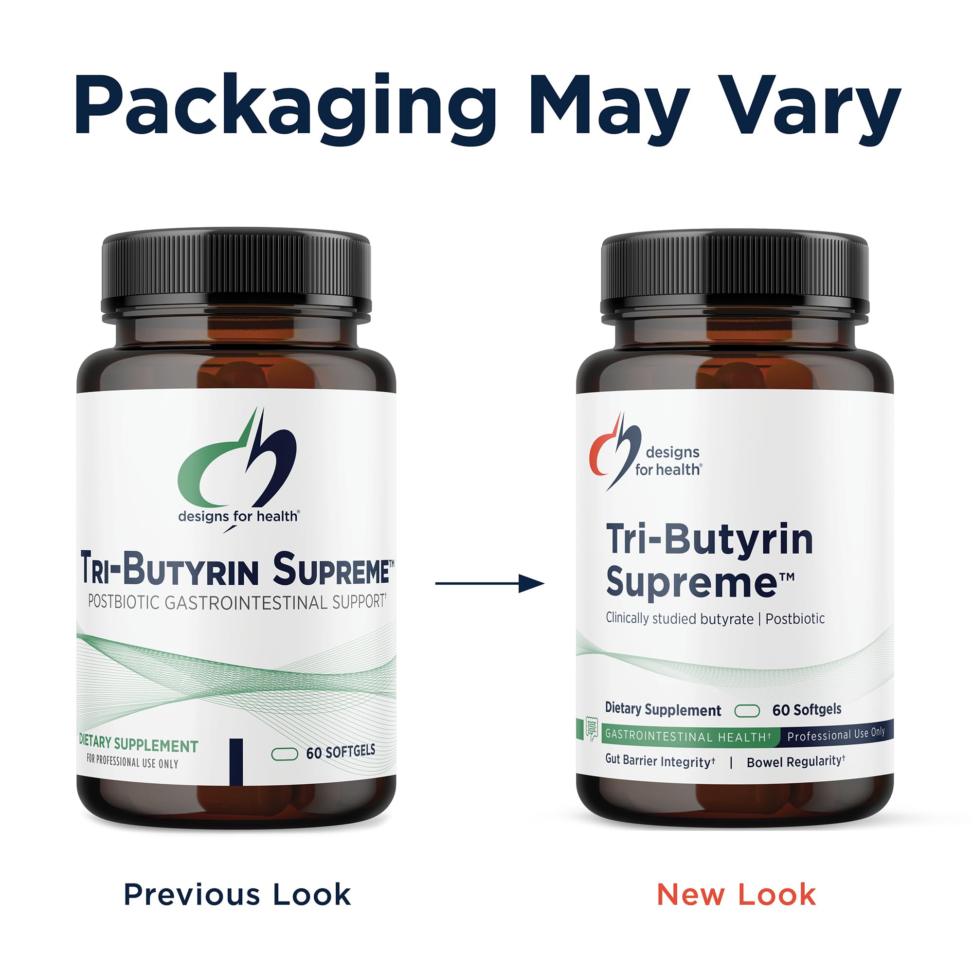 Designs for Health Tri-Butyrin Supreme - 3-in-1 Butyric Acid (Butyrate) Postbiotics for Gut Health & Gut Permeability Support - Tributyrin Supplement with Odor-Minimizing Innovation (60 Softgels) - Image 5