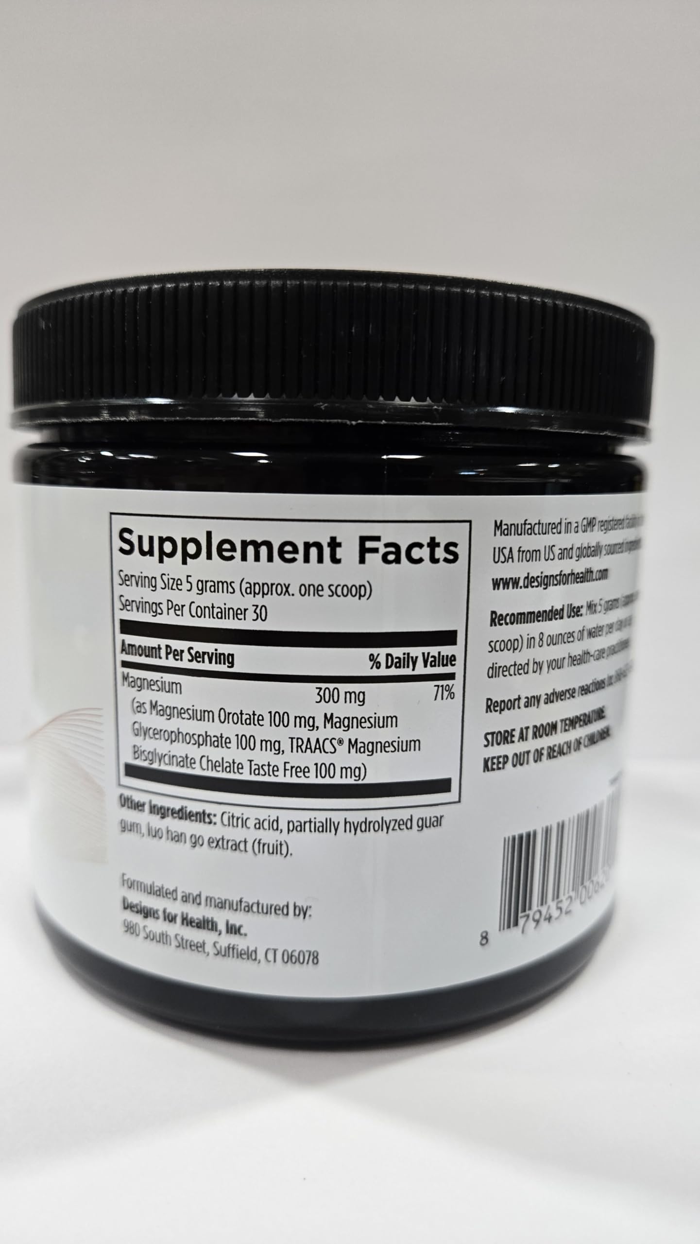 Designs for Health TriMag Supreme Powder - 300mg Triple Magnesium Drink - May Support Heart Health & Energy - Magnesium Orotate, Glycerophosphate + Bisglycinate Chelate (30 Servings / 150g) - Image 10