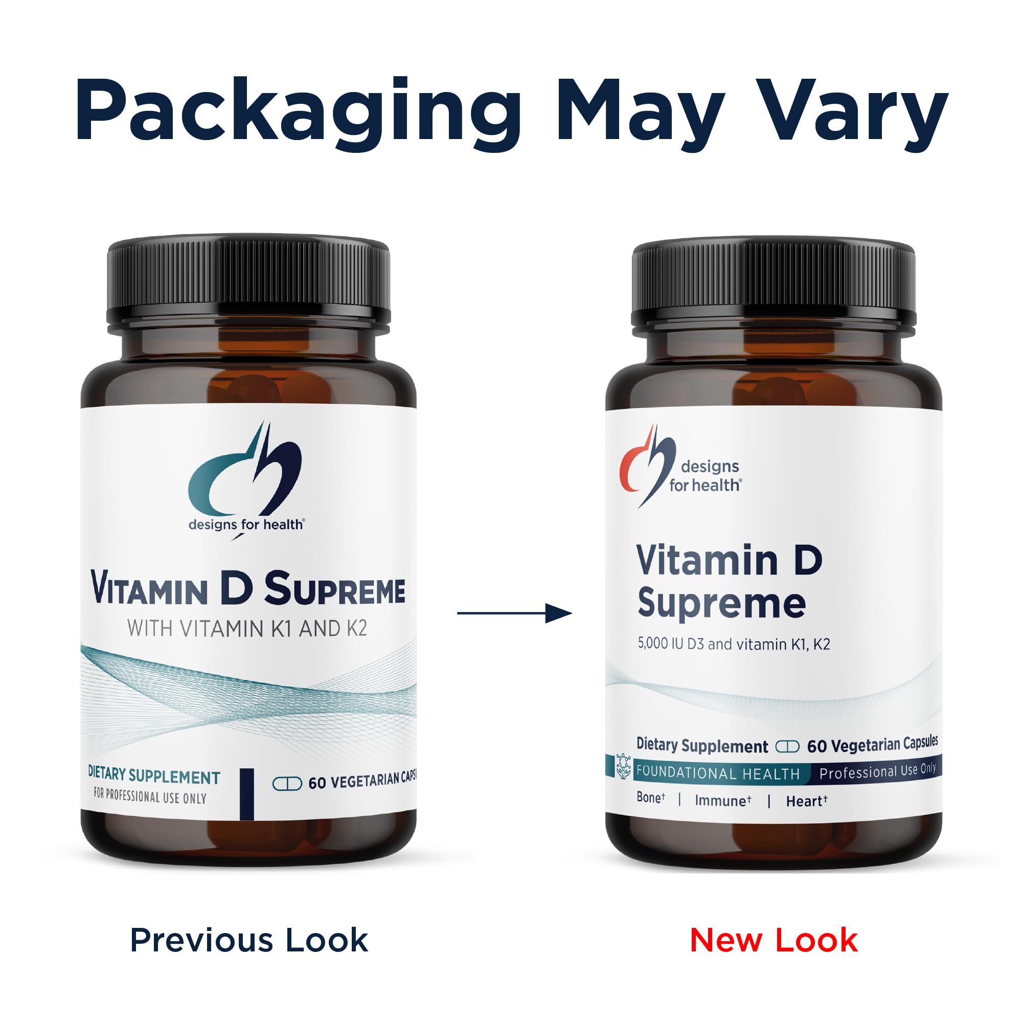 Designs for Health Vitamin D Supreme - Vitamin D 5000 IU with 2000mcg Vitamin K as MK4 for Bone Health, Heart Health, Mood & Immune Support - Vitamin D3 Enhanced with GG Supplement (60 Capsules) - Image 6